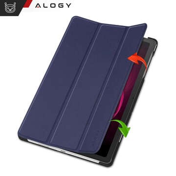 Etui do T-Mobile T Tablet 5G 10.36" obudowa na tablet Alogy Book Cover Case Granatowe