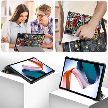 Etui do Xiaomi Redmi Pad SE 2023 11" Smart Case Cover z klapką obudowa futerał pokrowiec Graffiti