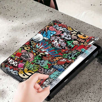 Etui do Xiaomi Redmi Pad SE 2023 11" Smart Case Cover z klapką obudowa futerał pokrowiec Graffiti