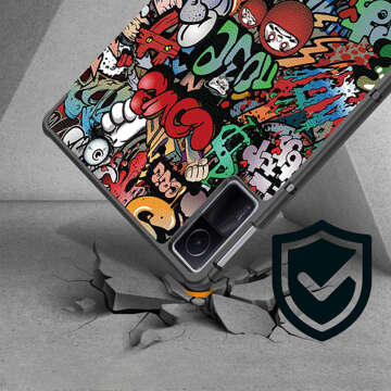 Etui do Xiaomi Redmi Pad SE 2023 11" Smart Case Cover z klapką obudowa futerał pokrowiec Graffiti