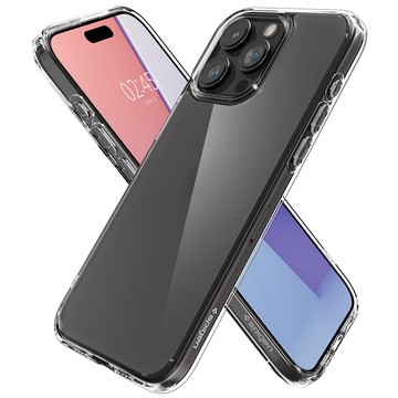 Etui do iPhone 15 Pro Max Spigen Ultra Hybrid Case obudowa plecki matowe przezroczyste Frost Clear