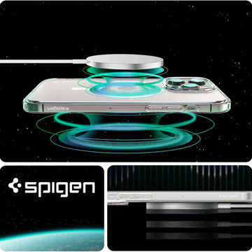 Etui do iPhone 15 Pro Max Spigen Ultra Hybrid MagFit do MagSafe obudowa ochronna na telefon White + Szkło Spigen Glas.TR