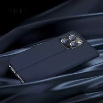 Etui do iPhone 15 Pro Max pokrowiec z klapką i portfelem Dux Ducis Skin Pro - czarne