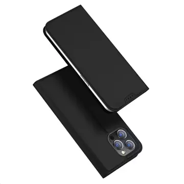 Etui do iPhone 15 Pro Max pokrowiec z klapką i portfelem Dux Ducis Skin Pro - czarne