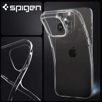 Etui do iPhone 15 Pro Spigen Liquid Crystal Case obudowa ochronna na telefon Crystal Clear + Szkło