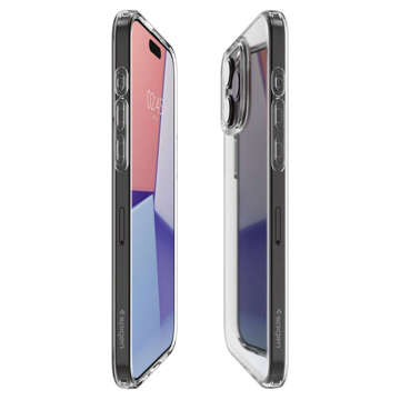 Etui do iPhone 15 Pro Spigen Liquid Crystal Case obudowa ochronna na telefon Crystal Clear + Szkło