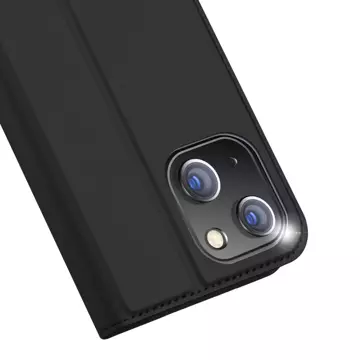 Etui do iPhone 15 pokrowiec z klapką i portfelem na kartę Dux Ducis Skin Pro - czarne