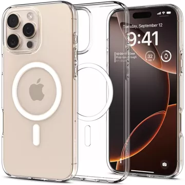 Etui do iPhone 16 Pro Max Spigen Liquid Crystal Mag Magsafe obudowa ochronna na telefon Clear