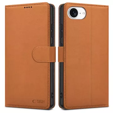 Etui do iPhone 16e Tech-Protect Wallet Saddle Brown