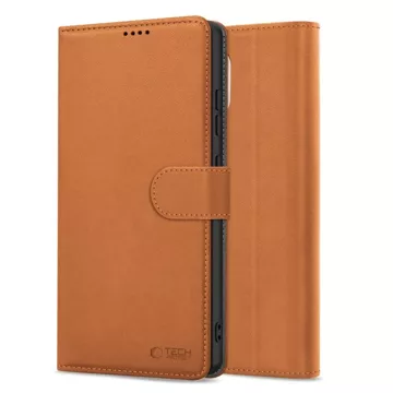 Etui do iPhone 16e Tech-Protect Wallet Saddle Brown