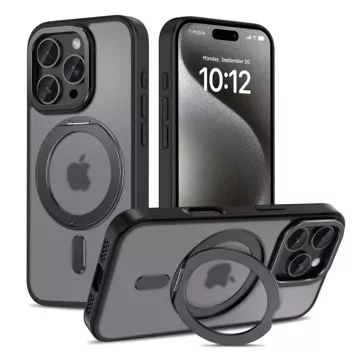 Etui do iPhone Magring MagSafe iPhone 16 Pro Max Case Cover matowe obudowa aluminiowa na telefon Matte Black