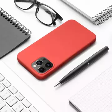 Etui futerał SILICONE do Apple iPhone 15 Pro Max brzoskwiniowy