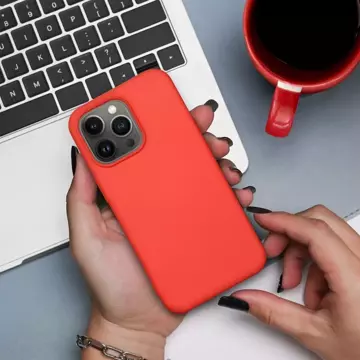 Etui futerał SILICONE do Apple iPhone 15 brzoskwiniowy