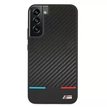 Etui hardcase BMW BMHCS22MPUCARTCBK do Galaxy S22+ S906 M Collection Triangles  black/czarny