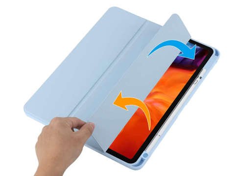 Etui magnetyczne 2w1 Alogy Magnetic Pencil Case do Apple iPad Air 4 2020 / 5 2022 Niebieskie