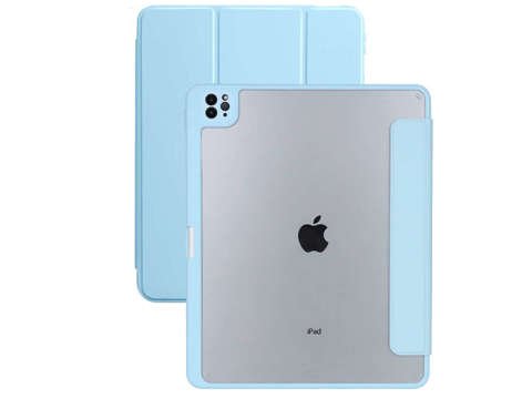 Etui magnetyczne 2w1 Alogy Magnetic Pencil Case do Apple iPad Air 4 2020 / 5 2022 Niebieskie + Szkło