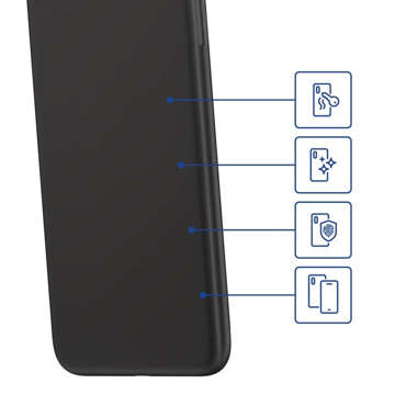 Etui matowe Odporne na telefon obudowa 3mk Matt Case do Apple iPhone X/XS Black