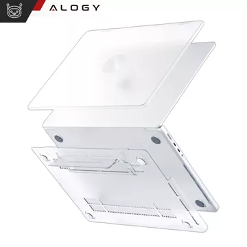 Etui matowe z podstawką Alogy ProStand™ obudowa do MacBook Air 13.3" (A1932/A2179/A2337) Przezroczyste