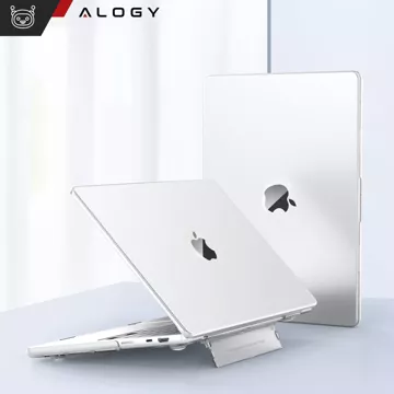 Etui matowe z podstawką Alogy ProStand™ obudowa do MacBook Air 13.3" (A1932/A2179/A2337) Przezroczyste