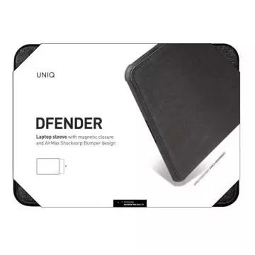 Etui na laptopa UNIQ Dfender Sleeve 16" czarny/charcoal black