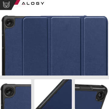 Etui na tablet Lenovo Tab M10 3gen 3 GEN 10.1 2022 TB328FU TB328XU obudowa Case Alogy Book Cover Granatowy