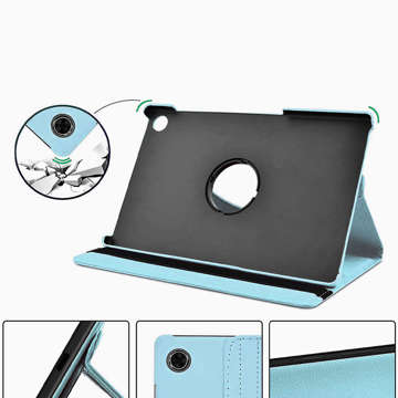 Etui na tablet obrotowe Alogy 360 do Lenovo Tab M10 Plus 10.3 TB-X606 Niebieski + Szkło