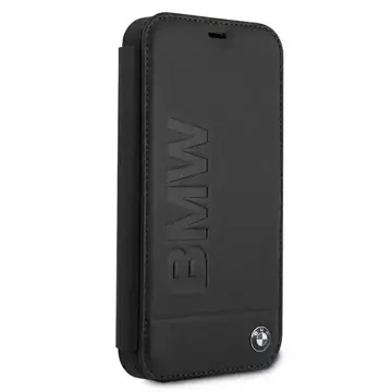 Etui na telefon BMW BMFLBKP12SSLLBK do Apple iPhone 12 Mini 5,4" czarny/black book Signature