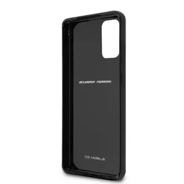 Etui na telefon Ferrari Hardcase do Samsung Galaxy S20 Plus black/czarny Carbon Heritage