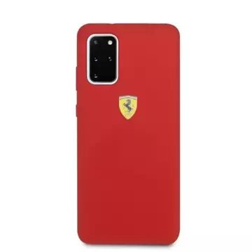 Etui na telefon Ferrari Hardcase do Samsung Galaxy S20 Plus czerwony/red Silicone