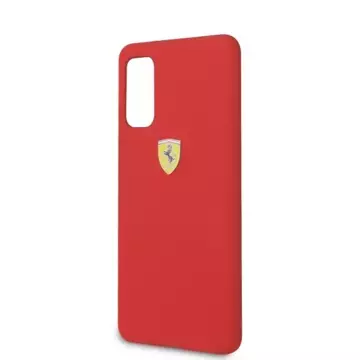 Etui na telefon Ferrari Hardcase do Samsung Galaxy S20 czerwony/red Silicone