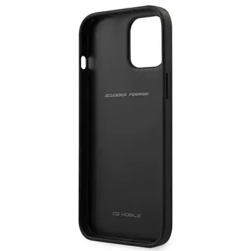 Etui na telefon Ferrari iPhone 12 Pro Max 6,7" czarny/black hardcase Off Track Perforated