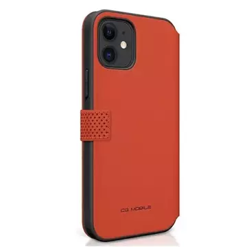 Etui na telefon Ferrari iPhone 12 mini 5,4" czerwony/red book On Track Perforated 