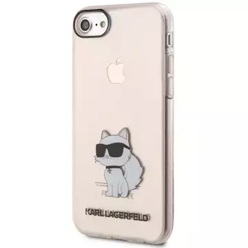 Etui na telefon Karl Lagerfeld do iPhone 7/8/SE 2020/2022 óżowy/pink hardcase Ikonik Choupette