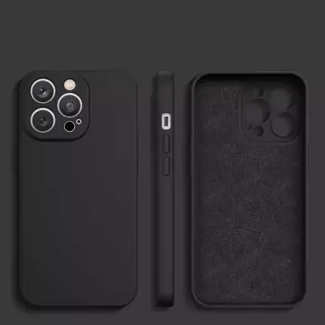 Etui na telefon Silicone Case do Samsung Galaxy A12 5G silikonowy pokrowiec czarne