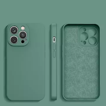 Etui na telefon Silicone Case do Samsung Galaxy A12 silikonowy pokrowiec zielone
