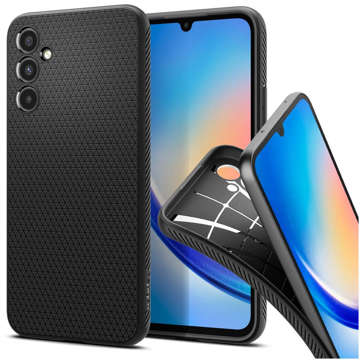 Etui na telefon Spigen Liquid Air obudowa ochronna do Samsung Galaxy A34 5G Matte Black