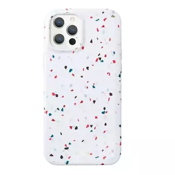 Etui na telefon UNIQ Coehl Terrazzo do iPhone 12/12 Pro biały/natural white