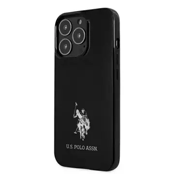 Etui na telefon US Polo Horses Logo iPhone 13 Pro Max 6,7" czarny/black