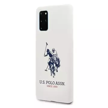 Etui na telefon US Polo Silicone Collection do Samsung Galaxy S20 Plus biały/white
