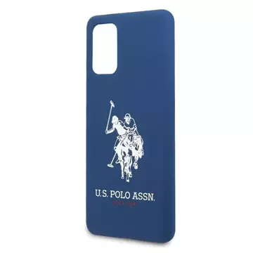 Etui na telefon US Polo Silicone Collection do Samsung Galaxy S20 Plus granatowy/navy