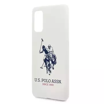 Etui na telefon US Polo Silicone Collection do Samsung Galaxy S20  biały/white