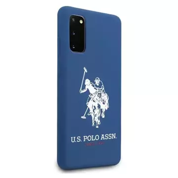 Etui na telefon US Polo Silicone Collection do Samsung Galaxy S20 granatowy/navy