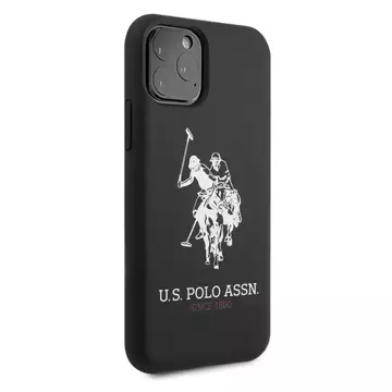 Etui na telefon US Polo Silicone Collection iPhone 11 Pro czarny/black