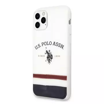 Etui na telefon US Polo USHCN65PCSTRB do Apple iPhone 11 Pro Max biały/white Tricolor Pattern Collection