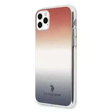 Etui na telefon US Polo USHCN65TRDGRB do Apple iPhone 11 Pro Max czerwono-niebieski Gradient Pattern Collection