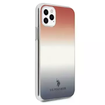 Etui na telefon US Polo USHCN65TRDGRB do Apple iPhone 11 Pro Max czerwono-niebieski Gradient Pattern Collection