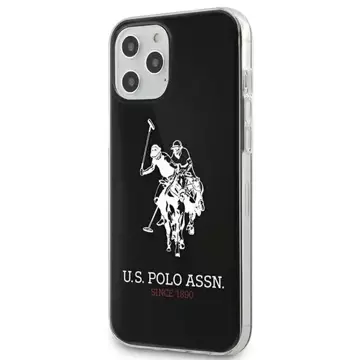 Etui na telefon US Polo USHCP12LTPUHRWH do Apple iPhone 12 Pro Max czarny/black Shiny Big Logo