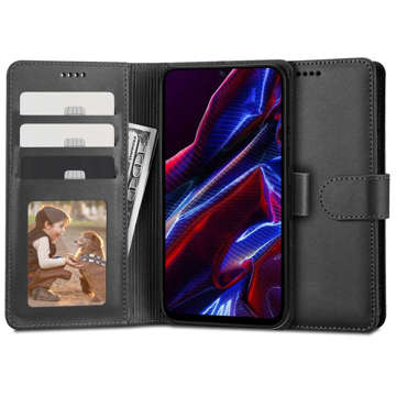 Etui na telefon Wallet portfel do Xiaomi Redmi Note 12 5G / Poco X5 5G Black