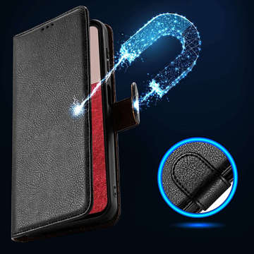 Etui na telefon Wallet portfel do Xiaomi Redmi Note 12 5G / Poco X5 5G Black