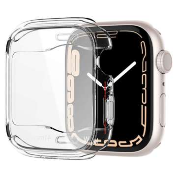 Etui nakładka case Spigen Ultra Hybrid do Apple Watch 7 41mm Crystal Clear